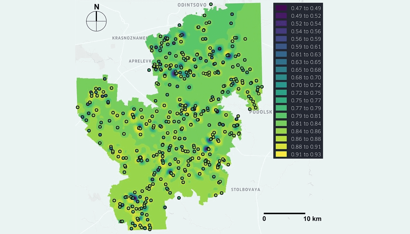 Карта качества воды в москве