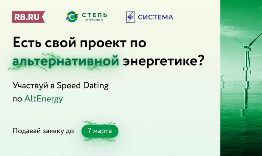 Speed Dating по альтернативной энергетике