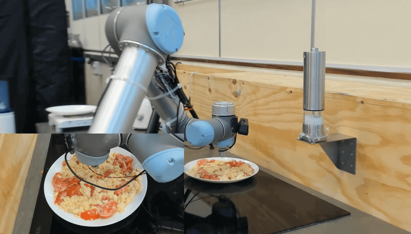 Пищу на ходу пробует робот-повар
