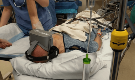 Virtual reality immersion compared anesthesia